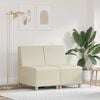 vidaXL Modular Sofa Unit Armless 2 pcs Cream 55 x 74 x 82 cm