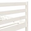 vidaXL Bed Frame without Mattress White Small Double Solid Wood