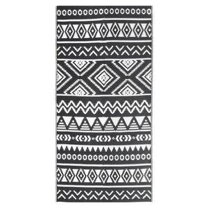 vidaXL Outdoor Rug ARAKIL Black 80x150 cm PP