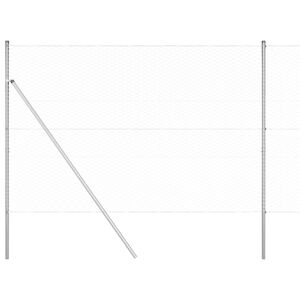 vidaXL Ground Fix Welded Wire Fence 50 x 1.5 m (W x H)