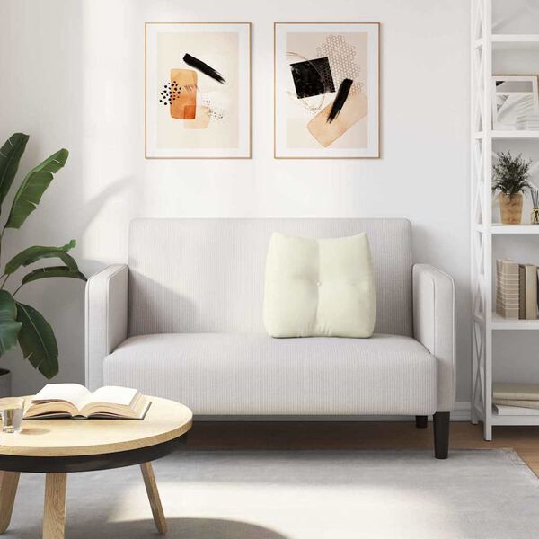 vidaXL Back Pillow Cream 45 x 24 x 50 cm Velvet