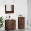 vidaXL Bathroom Furniture Set 3 pcs Brown oak Engineered wood