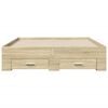 vidaXL Bed Frame with Drawers without Mattress Sonoma Oak 120x200 cm