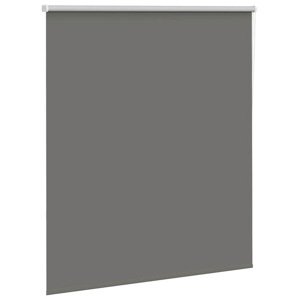 vidaXL Roller Blind Blackout Grey 125x175 cm Fabric Width 121.6 cm Polyester