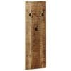 vidaXL Wall-mounted Coat Racks 2 pcs Solid Mango Wood 36x110x3 cm