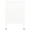 vidaXL TV Cabinet White 105x35x52 cm Steel and Glass