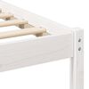 vidaXL Bed Frame White 120 x 190 cm Solid Pine Wood