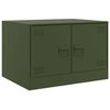 vidaXL Coffee Table Olive Green 67x50x44 cm Steel