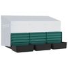 vidaXL Chicken Nesting Box 3 Compartments Wall-Mounted Galvanised Steel
