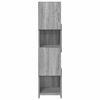 vidaXL Corner Cabinet Grey Sonoma 25.5x25x102cm Engineered Wood