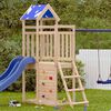 vidaXL Play Tower Brown 110.5 x 52.5 x 215cm Solid Pine Wood