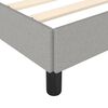 vidaXL Bed Frame without Mattress Light Grey 90x190 cm Single Single Fabric