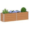 vidaXL Garden Raised Bed 160x40x45 cm Galvanized Steel Silver