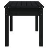 vidaXL Garden Bench Black 80x44x45 cm Solid Wood Pine