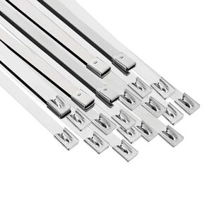 vidaXL Cable Tie 25 pcs 7.9 x 600 mm Silver