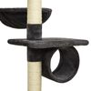 vidaXL Floor to Ceiling Cat Tree Dark Grey 220-240 cm