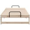 vidaXL Bed Frame Brown 75 x 190 cm Solid Pine Wood