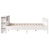 vidaXL Bookcase Bed without Mattress White 120x190 cm Small Double Solid Wood Pine