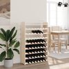 vidaXL Wine Rack with Top Board 72.5x25x111.5 cm Solid Wood Pine