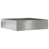 vidaXL Lawn Edging Silver 50 x 50 x 13 cm Galvanised Steel