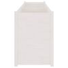 vidaXL Garden Planter White 200x50x70 cm Solid Pinewood