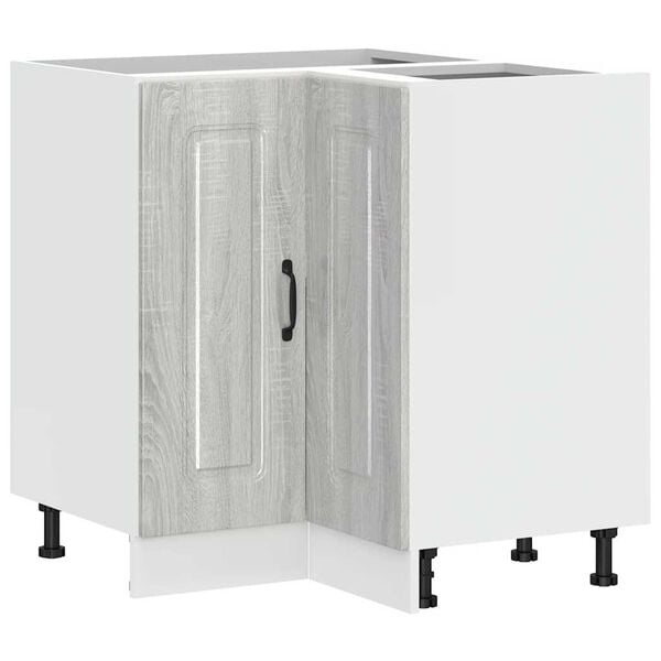 vidaXL Kitchen Corner Base Cabinet Kalmar Grey Sonoma Engineered Wood