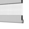 vidaXL Zebra Blind Light Grey 40x150 cm Fabric Width 35.9 cm Polyester