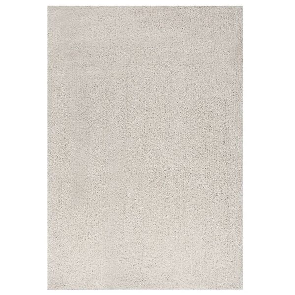 vidaXL Shaggy Rug High Pile Cream 140x200 cm
