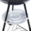 vidaXL Portable XXL Charcoal Kettle BBQ Grill with Wheels 44 cm