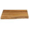 vidaXL Table Top 60x60x2.5 cm Live Edge Solid Wood Mango