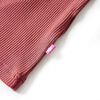 Kids' T-shirt with Long Sleeves Mock Turtleneck Burnt Red 104