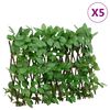 vidaXL&nbsp;Artificial Ivy Trellis Expandable 5 pcs Green 180x30 cm