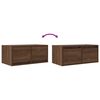 vidaXL TV Cabinets 2 pcs Brown Oak 60x31x25.5 cm Engineered Wood