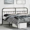 vidaXL Metal Headboard Black 180 cm
