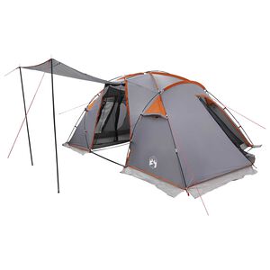 vidaXL Tunnel Tent 520 x 260 x 175 cm Grey and Orange