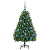 vidaXL Artificial Christmas Tree with Stand Green 120 cm PVC and Metal