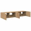 vidaXL TV Wall Cabinet Wall-mounted 2 pcs Artisan Oak 80 x 35 x 31 cm