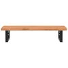 vidaXL Basin Shelf Wall Mounted Steel and Solid Wood Beech