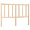 vidaXL Bed Headboard 126x4x100 cm Solid Wood Pine
