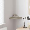 vidaXL Floating Corner Shelf Oak 35x35x3.8 cm MDF