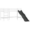 vidaXL Kids'Loft Bed Frame with Slide White and Anthracite