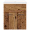 vidaXL 2 Piece Bathroom Furniture Set Old Wood Engineered Wood