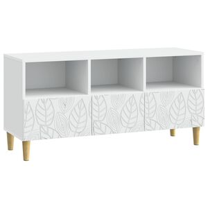 vidaXL TV Cabinet 102 x 34.5 x 50 cm White Engineered Wood