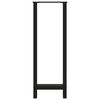 vidaXL Bar Table Legs Black 2 pcs 40x(110-111) cm Steel
