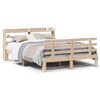 vidaXL Bed Frame with Headboard without Mattress 140x190 cm