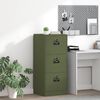 vidaXL File Cabinet Olive Green 45.5 x 42 x 106.5 cm Cold-Rolled Steel