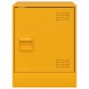 vidaXL Bedside Cabinet Mustard Yellow 34.5x39x44 cm Steel