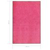 vidaXL Doormat Washable Pink 120x180 cm