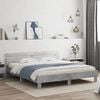 vidaXL Bed Frame without Mattress Concrete Grey 200x200 cm