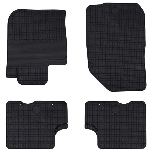 vidaXL Car Mat 4 pcs Black suitable for DACIA DUSTER 2010-2017 Rubber